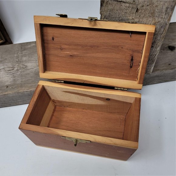 Vintage Souvenir Wood Trinket Box Chest Gettysburg - Picture 5 of 8